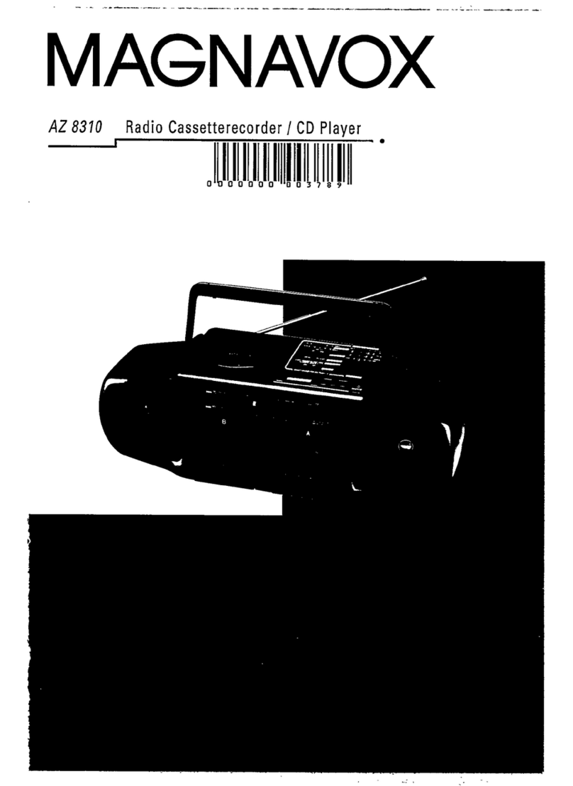Magnavox AZ8310/00 User manual Magnavox AZ8310/00 User manual