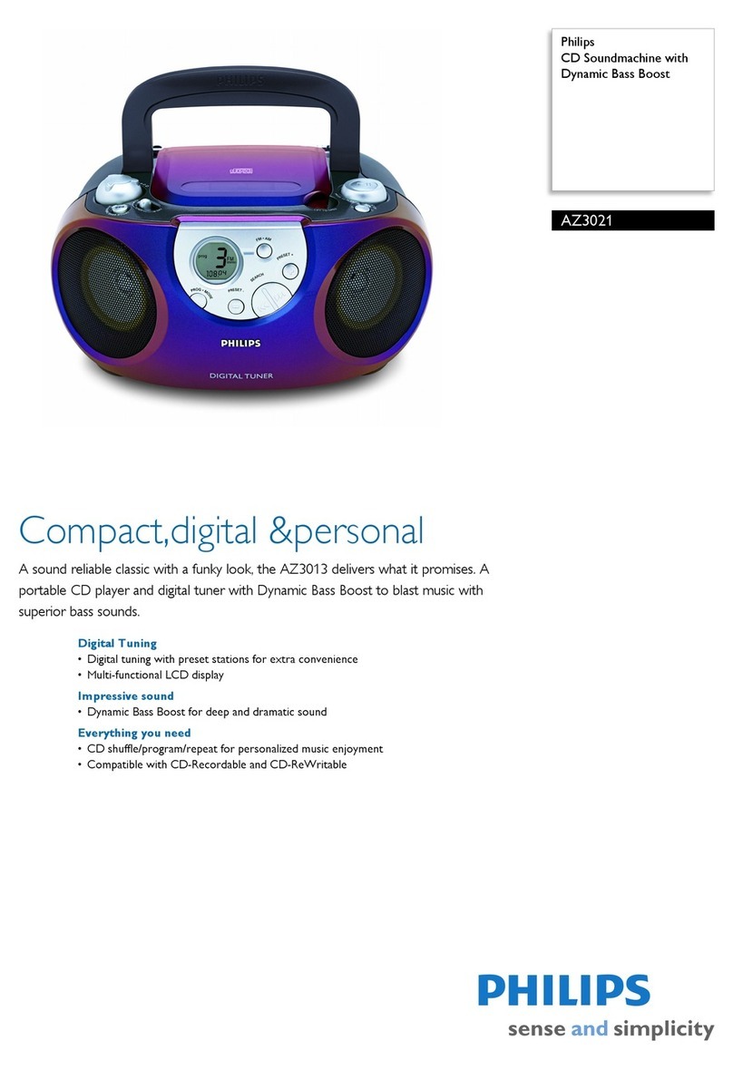 Philips AZ3021/17 Specifications