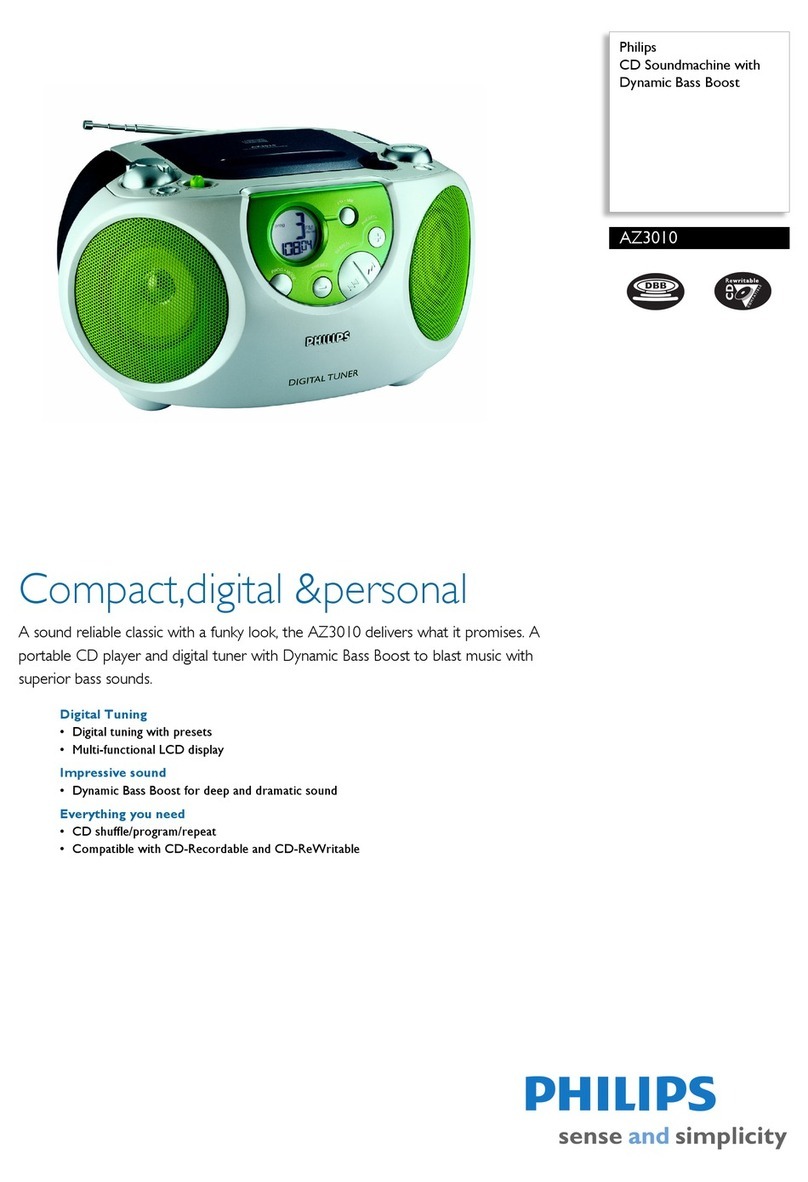 Philips AZ3010/00C User manual