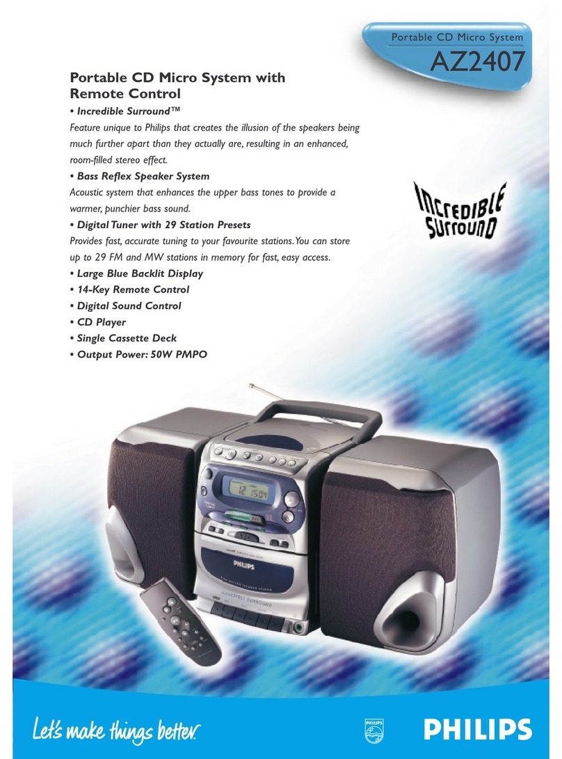 Philips AZ 2407 Specifications