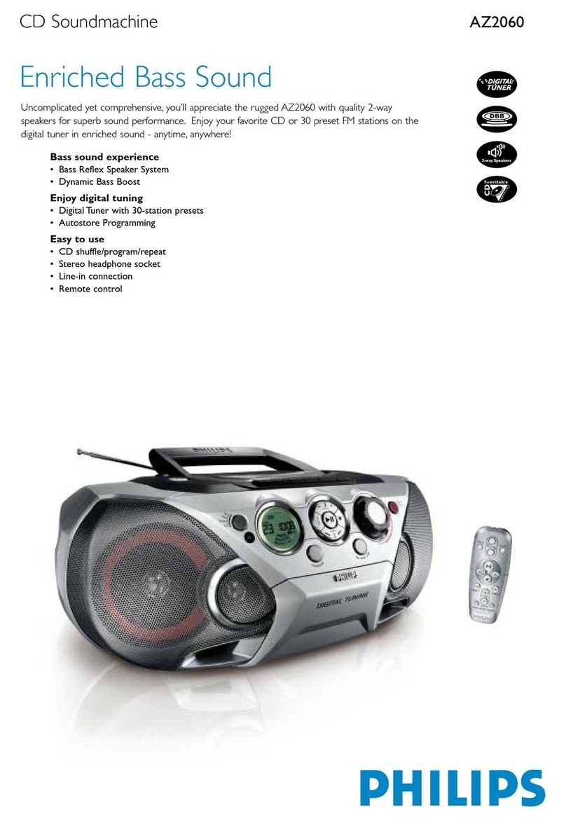Philips AZ2060/00C Technical specifications