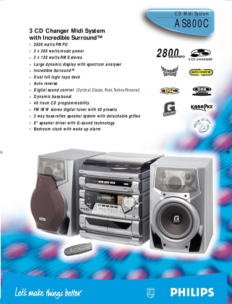 Philips AS800C/22 User manual