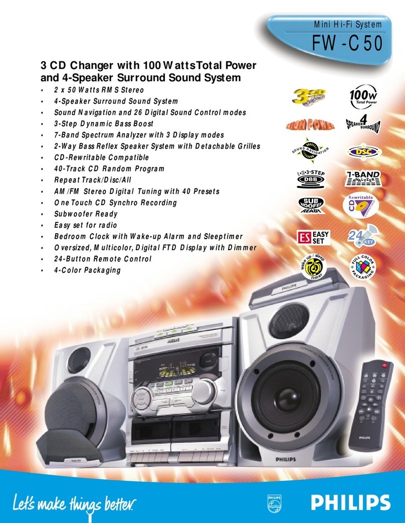 Philips FW-C50 User manual
