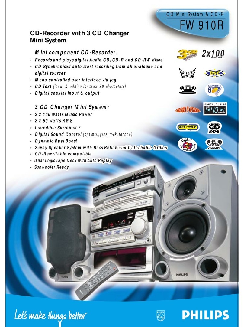 Philips FW910R User manual Philips FW910R User manual