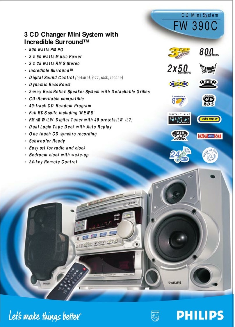 Philips FW390C/22 User manual