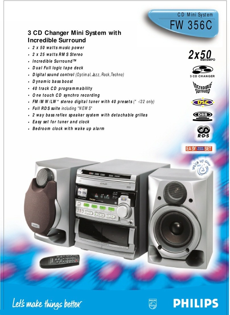 Philips FW 356C Specifications