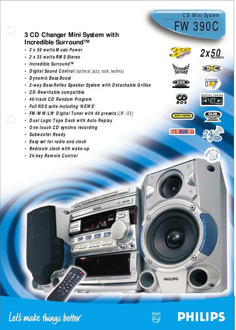 Philips FW390C/21 User manual