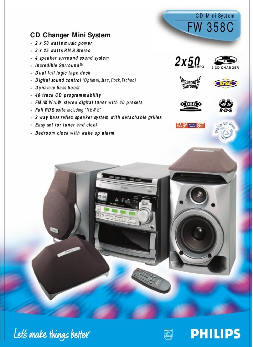 Philips FW 358C User manual