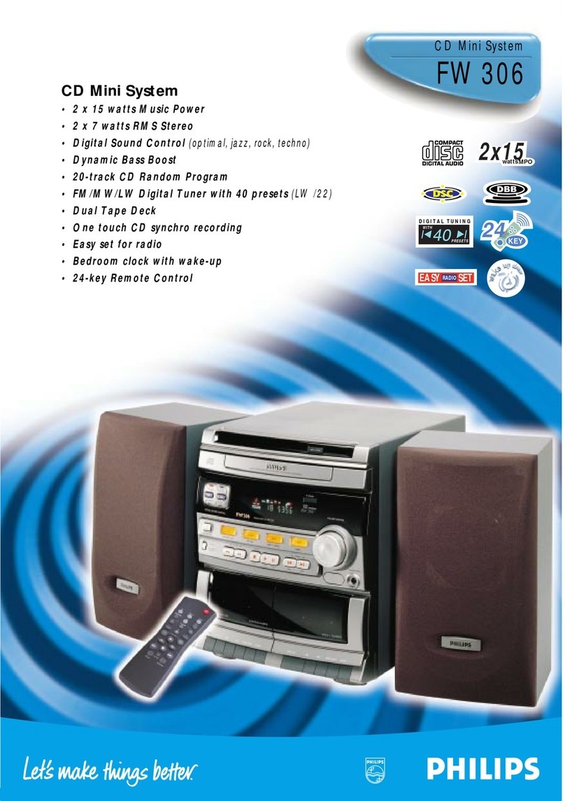Philips FW 306 User manual