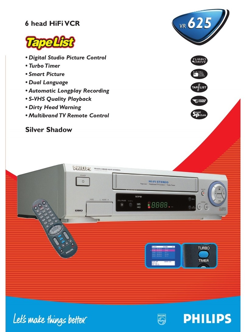 Philips VR625/77B User manual Philips VR625/77B User manual