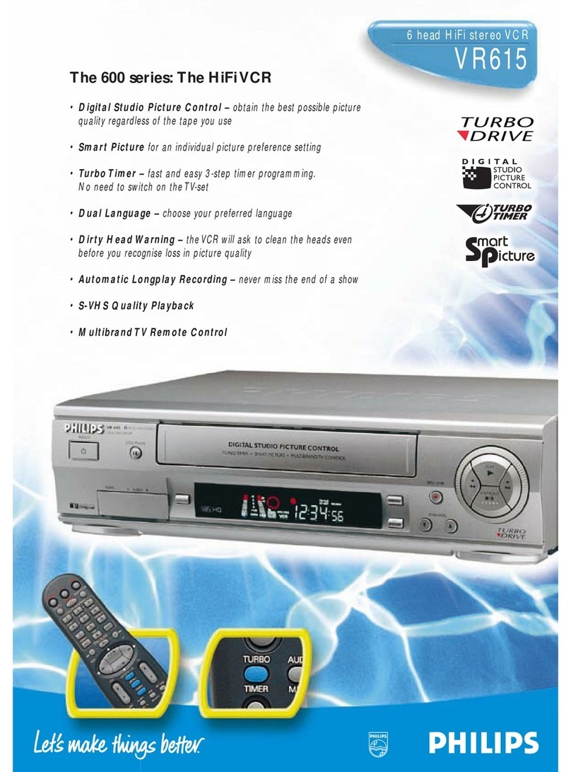 Philips VR615/77B User manual