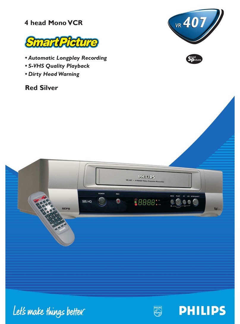 Philips VR407/77B User manual Philips VR407/77B User manual
