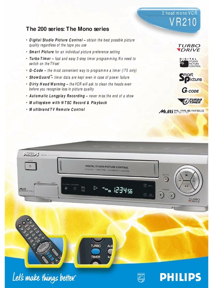 Philips VR210/55 User manual