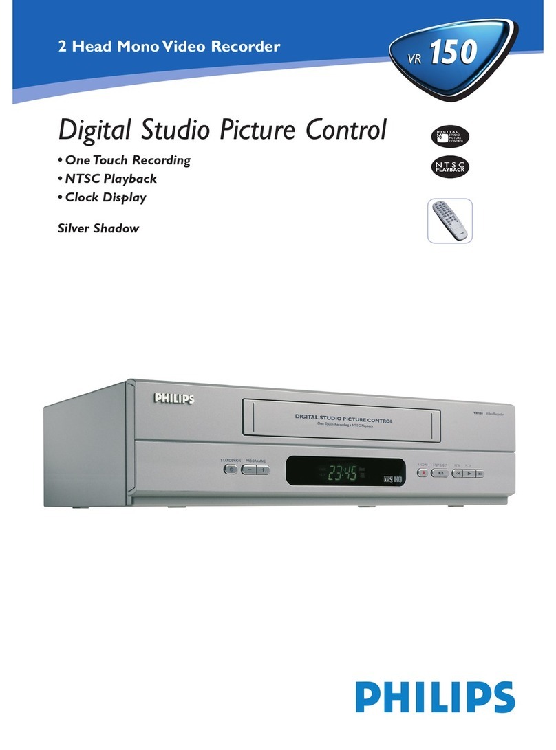 Philips VR150/07 User manual