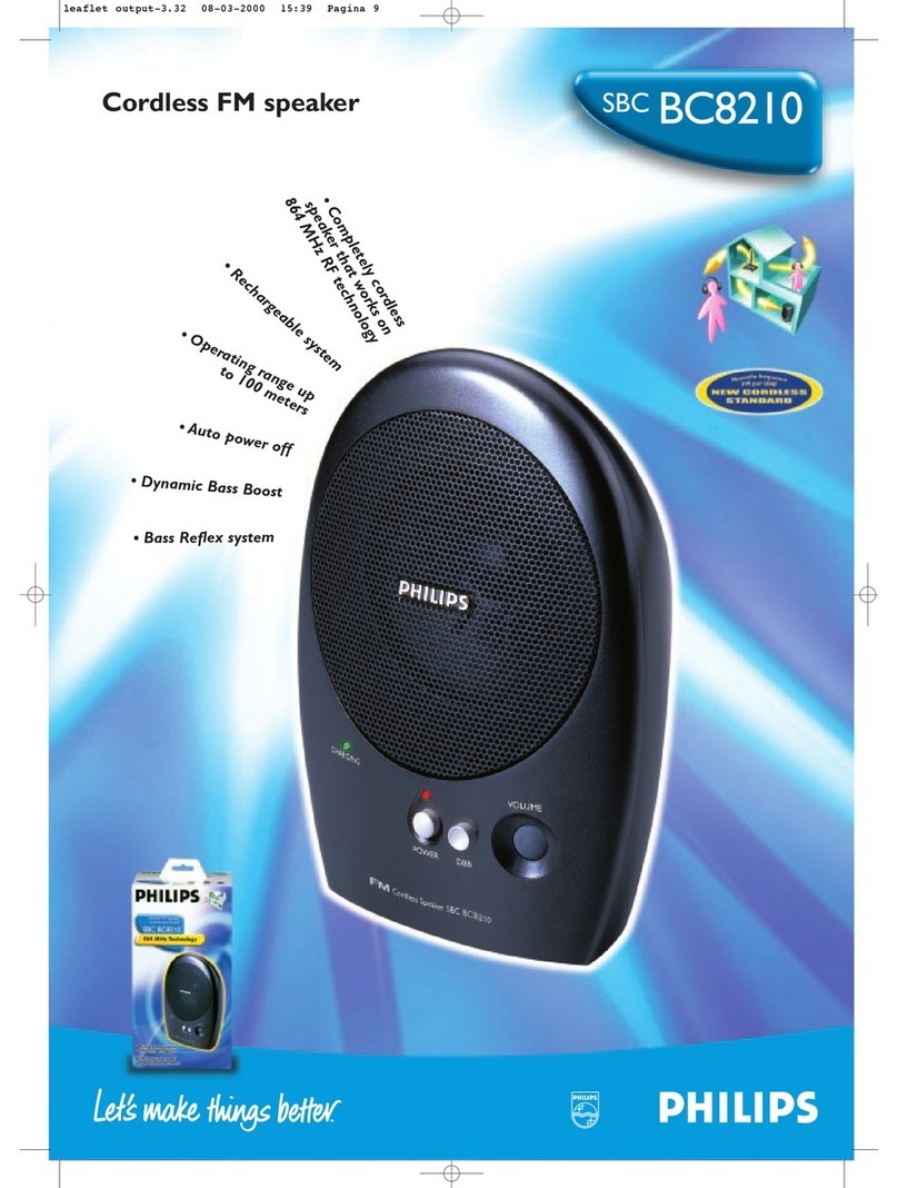 Philips SBCBC8210/06 User manual