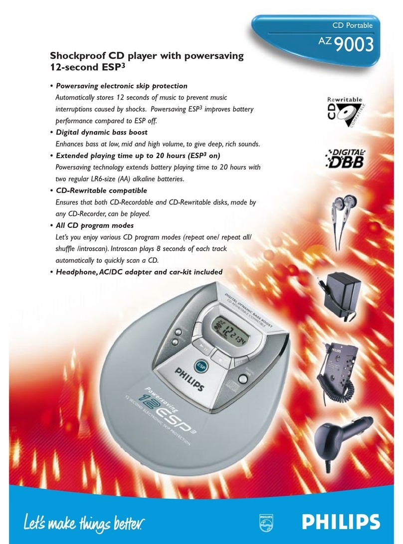 Philips AZ9003 Specifications