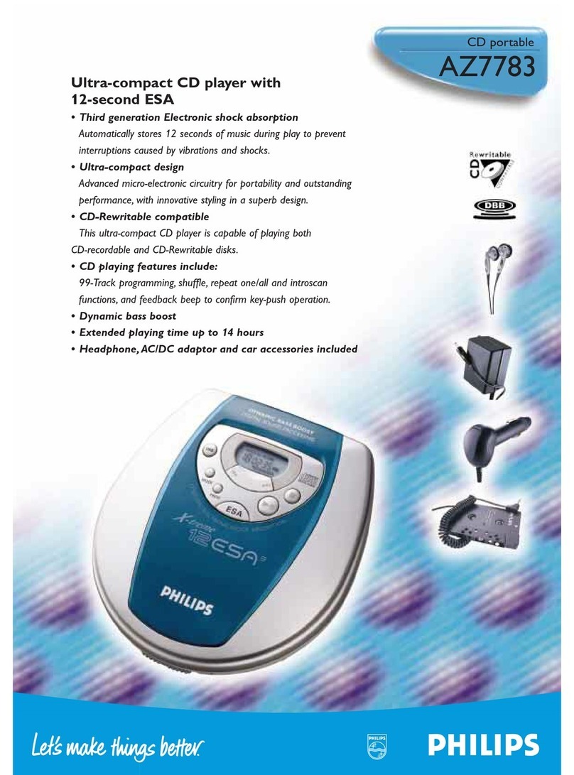 Philips AZ7783 User manual