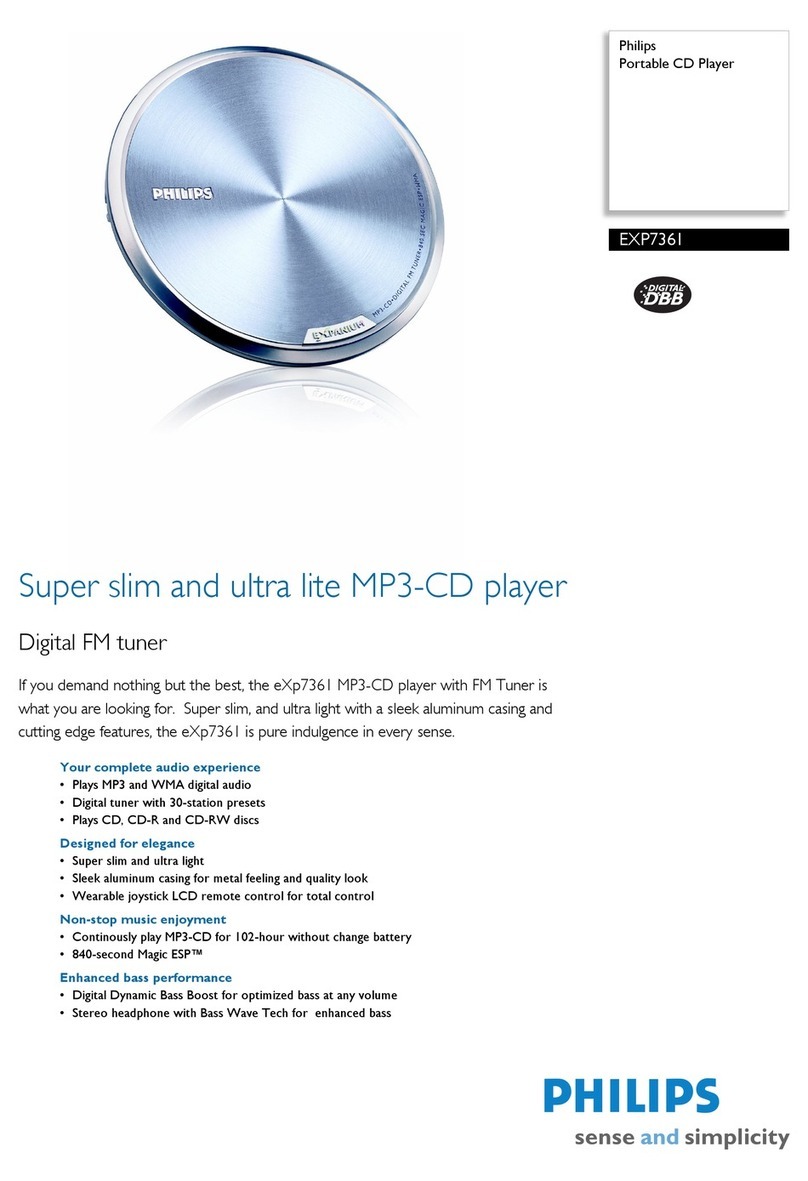 Philips EXP7361 User manual