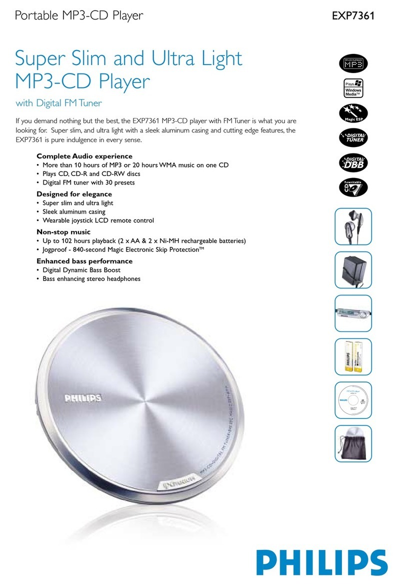 Philips EXP7361 User manual