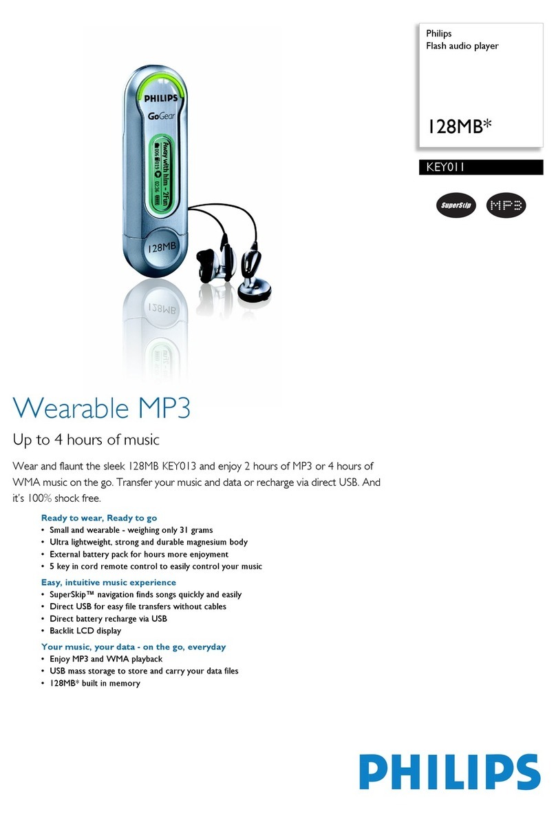 Philips GoGear KEY011 User manual