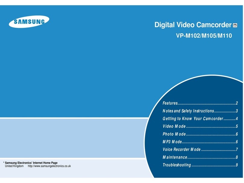 Samsung VP-M105S User manual