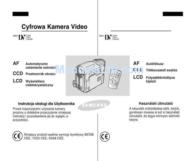 Samsung VP-D305 Reference guide