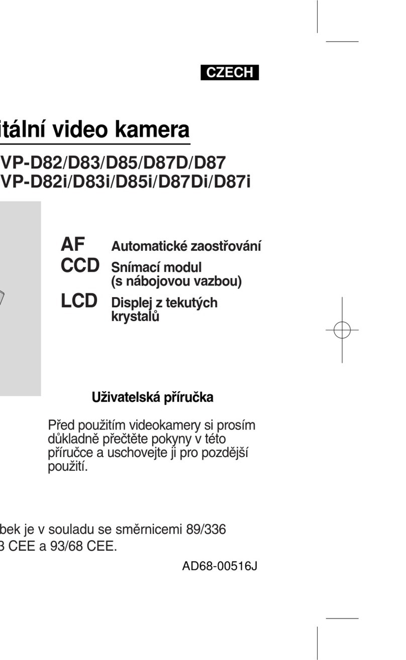 Samsung VP-D85I Owner's manual