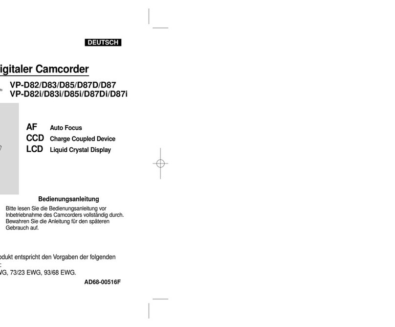 Samsung VP-D82 Owner's manual