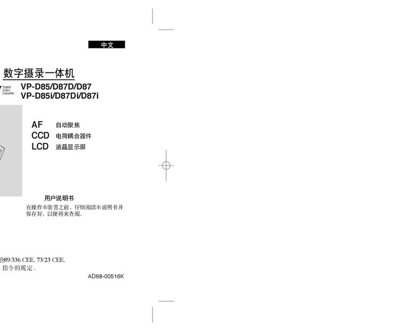 Samsung VP-D87I Owner's instruction book