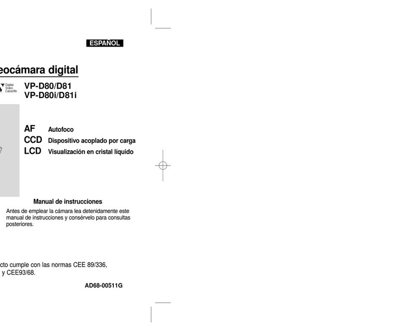 Samsung VP-D80 Owner's manual