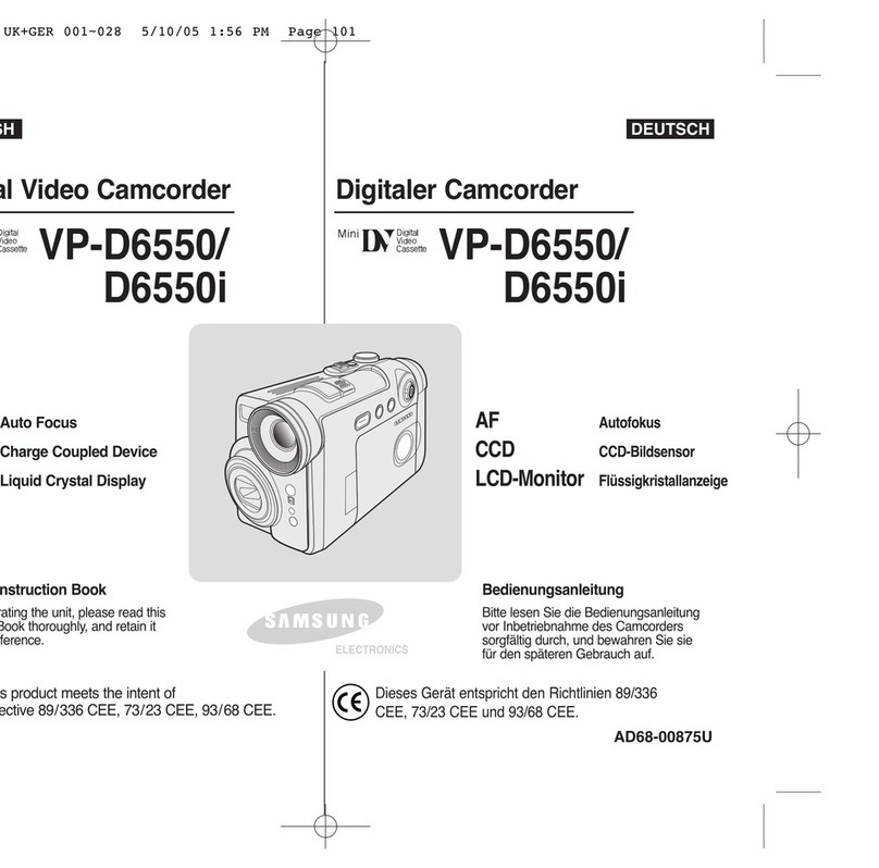 Samsung VP-D6550 Owner's manual