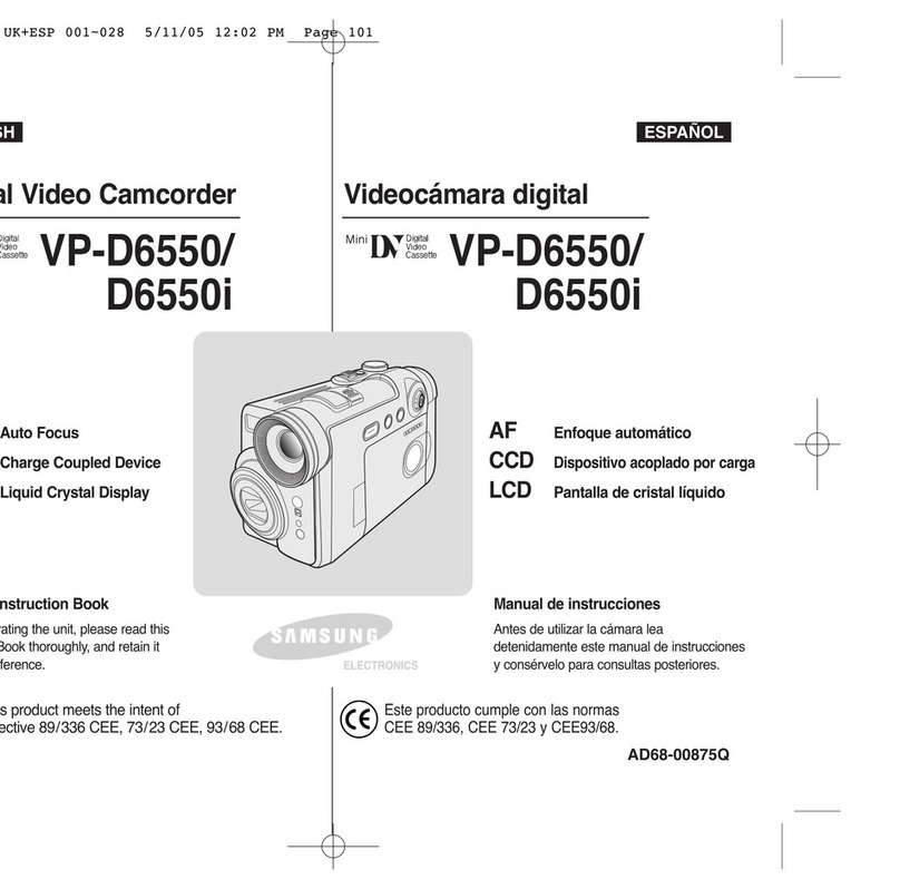 Samsung VP-D6550 Owner's instruction book