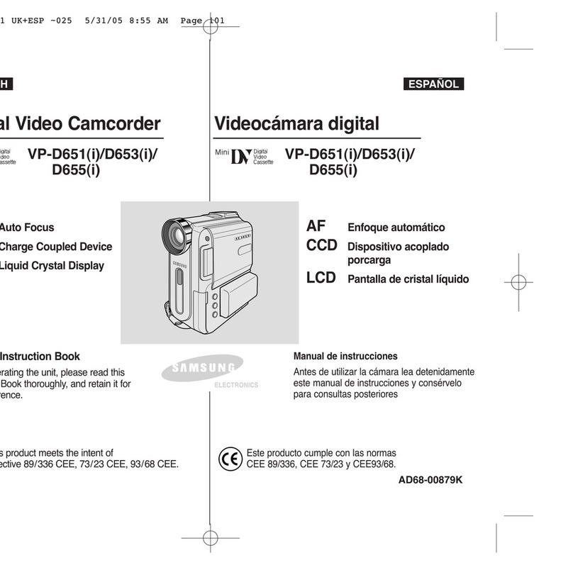 Samsung VP-D651 Owner's manual