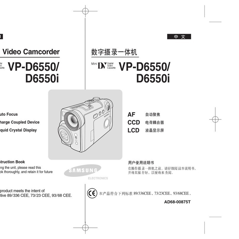 Samsung VP-D6550 Owner's manual
