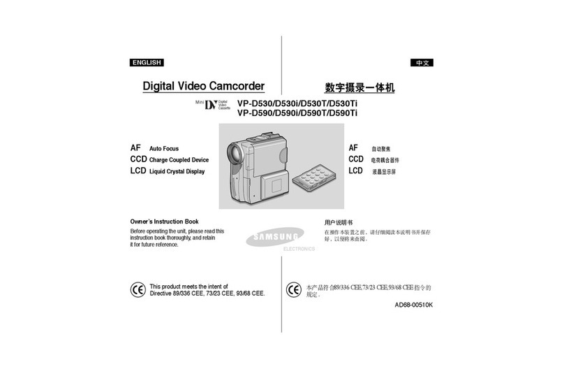Samsung VP-D530 Owner's manual