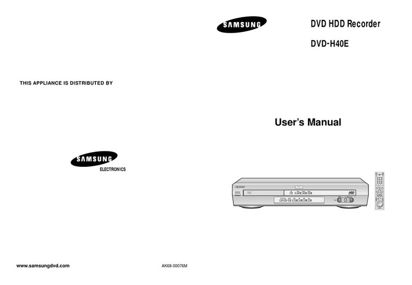 Samsung DVD-H40E user manual
