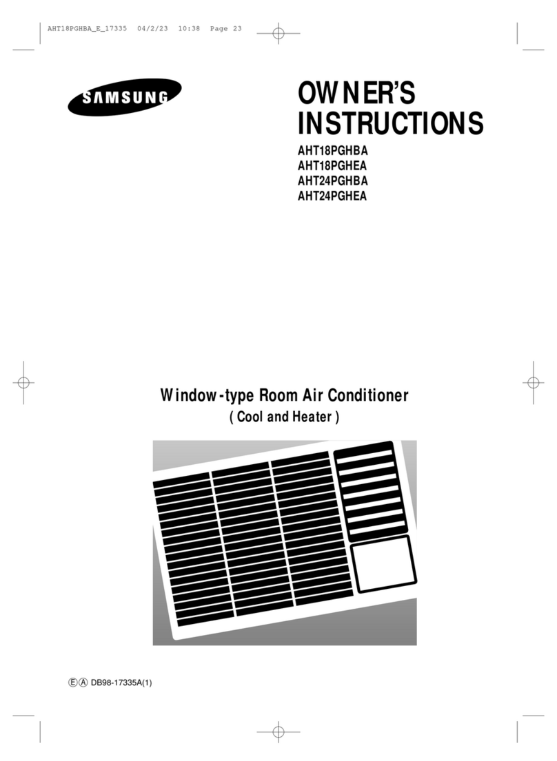 Samsung AHT18PGHBA User manual