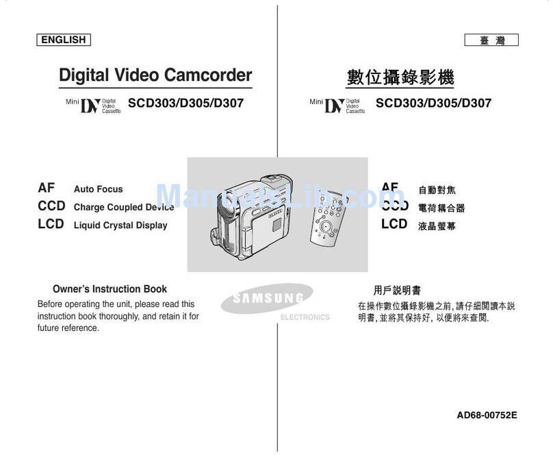 Samsung SCD303 Owner's manual