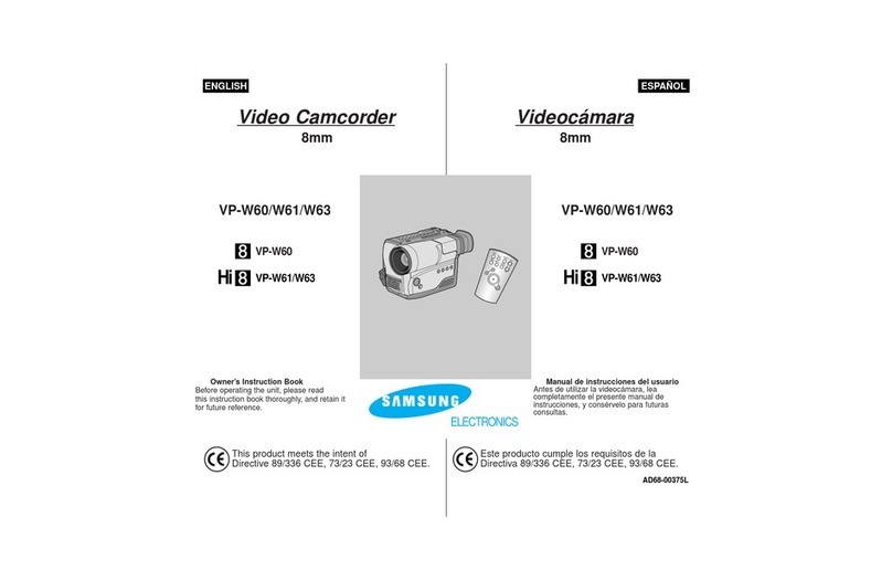 Samsung VP-W60 User manual