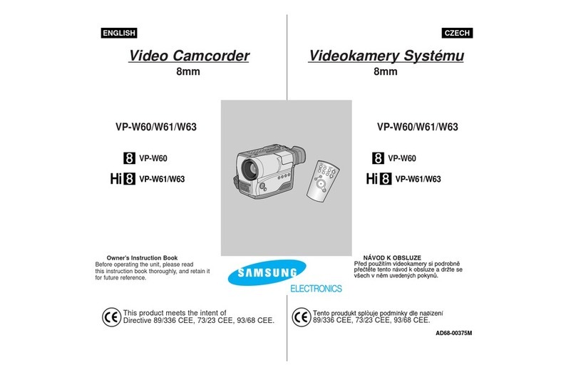 Samsung VP-W60 User manual
