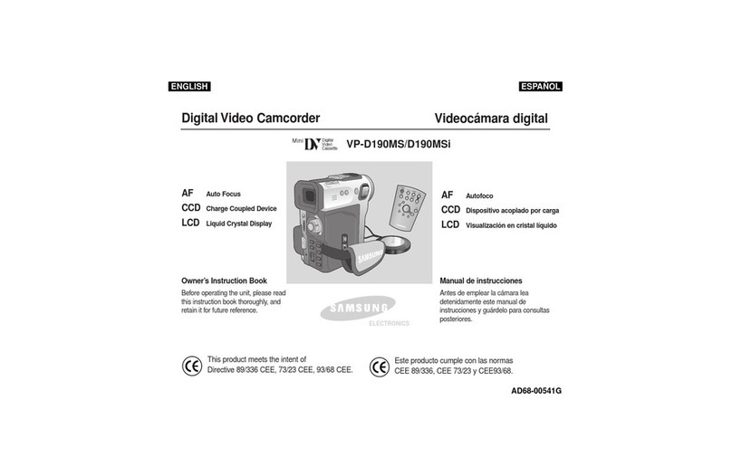 Samsung VP-D190MSI Owner's instruction book