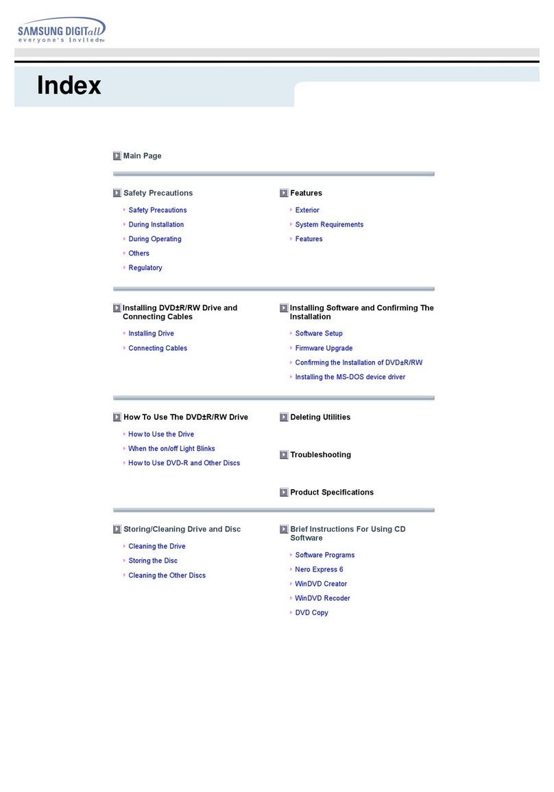 Samsung SR-W04B manual