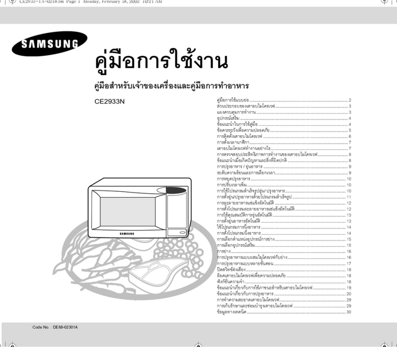 Samsung CE2933N User manual
