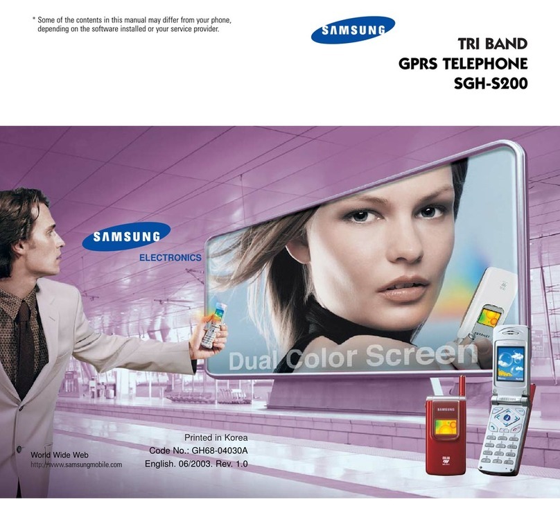 Samsung SGH-S200 User manual