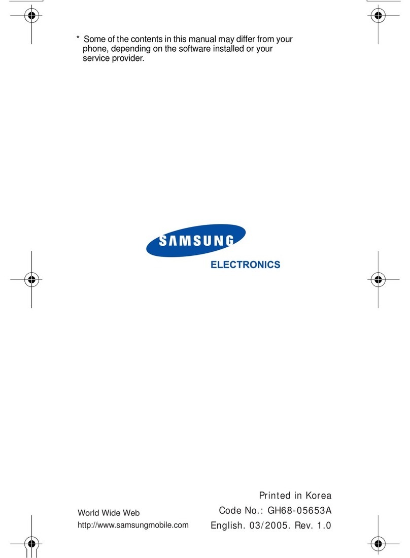 Samsung SGH-D488 User manual