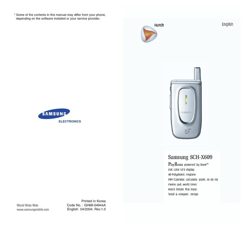 Samsung SCH-X609 manual