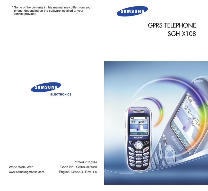 Samsung SGH-X108 User manual