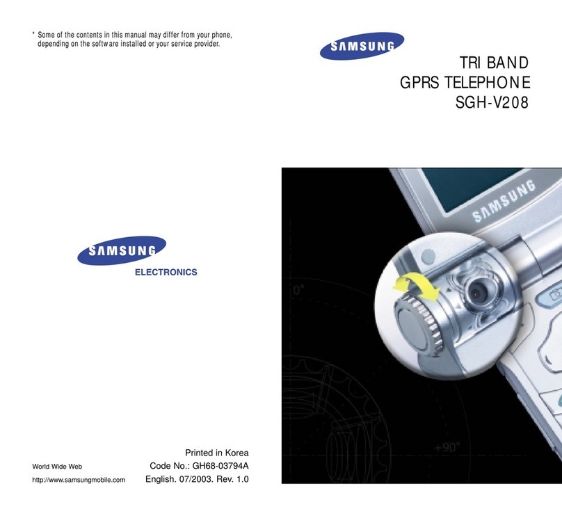 Samsung SGH-V208 User manual