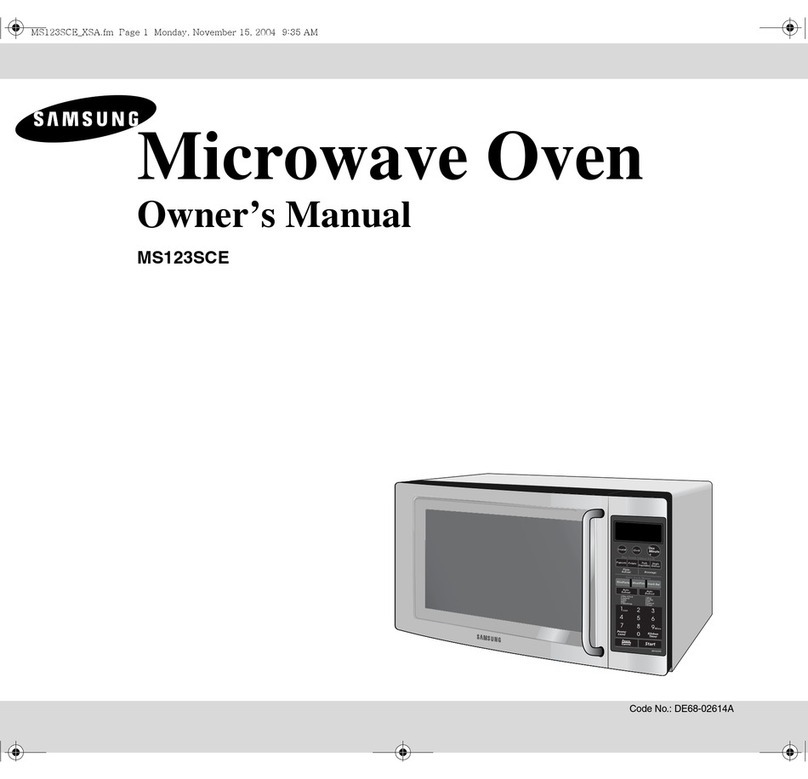Samsung MS123SCE owner's manual