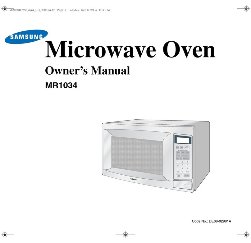 Samsung MR1034CBD owner's manual